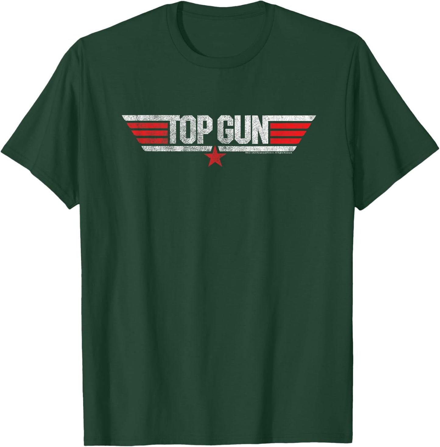Top Gun Front and Back Logo with Goose Movie T-Shirt - T-Shirt | Forest