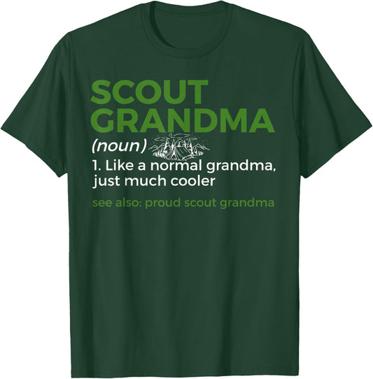 Scouting Funny Scout Grandma Definition Proud Scout Grandma T-Shirt - T-Shirt | Forest
