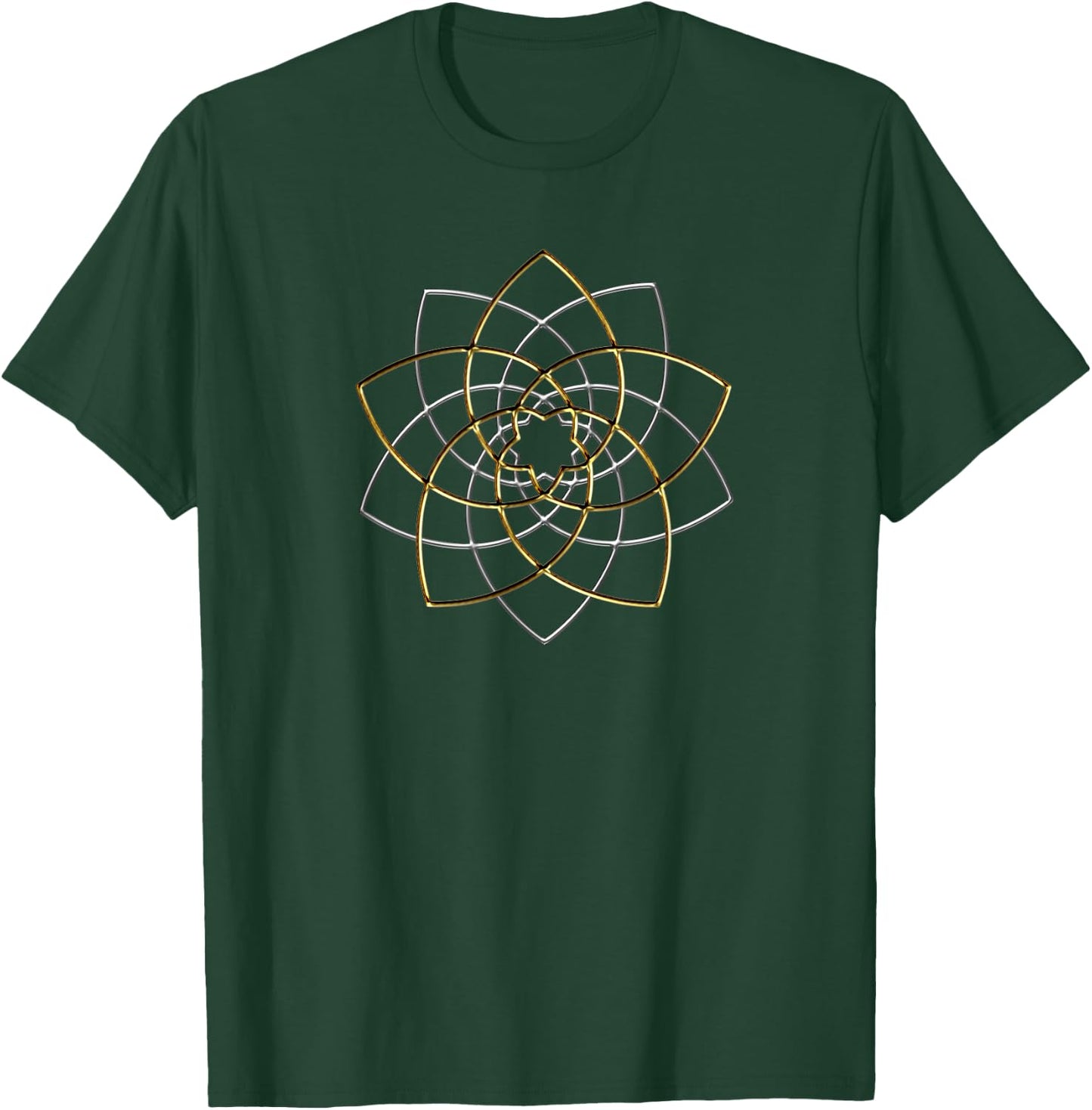Venus flower, golden ratio, spirituality, yoga, space T-Shirt - T-Shirt | Forest