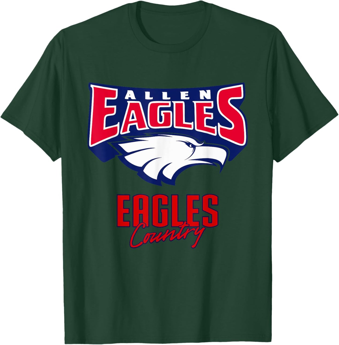 Allen Eagles Logo Country HS T-Shirt - T-Shirt | Forest