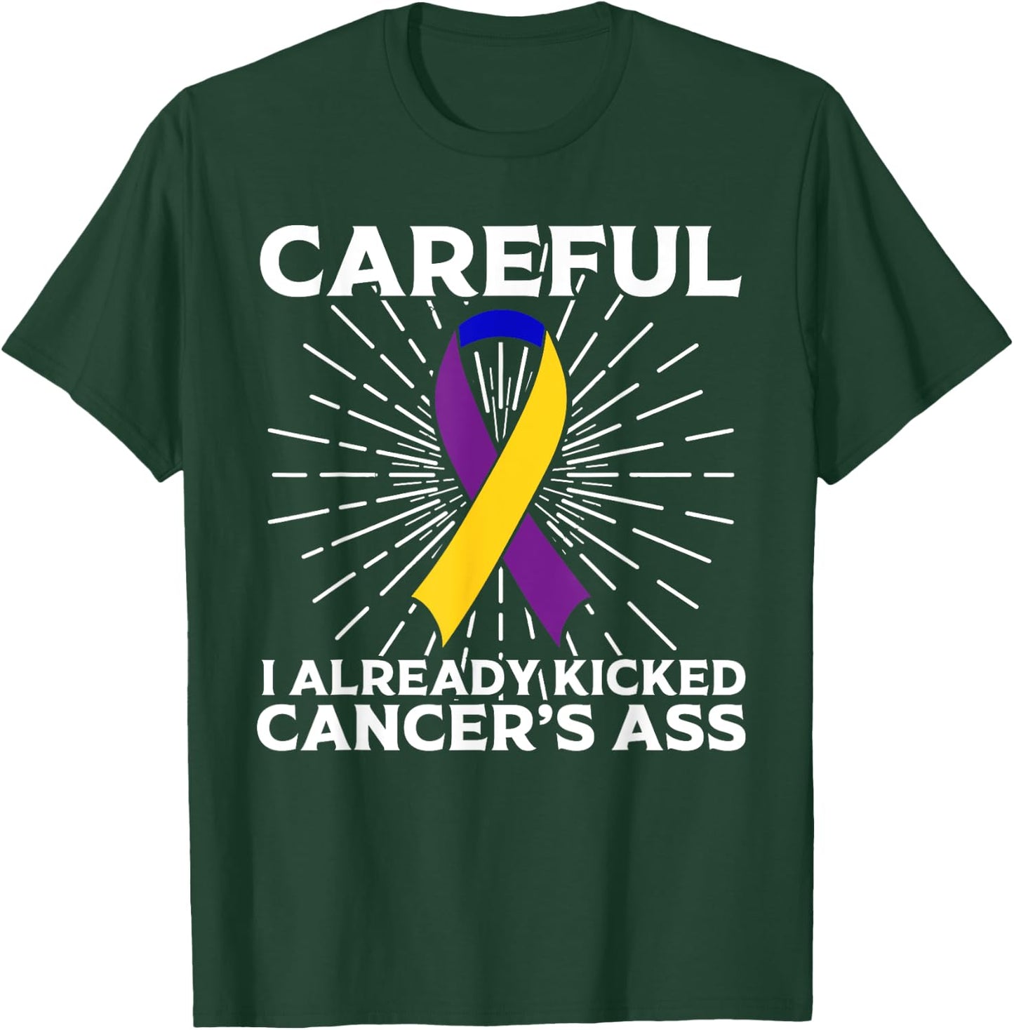 Funny Bladder Cancer Awareness Gift Women Survivors T-Shirt - T-Shirt | Forest