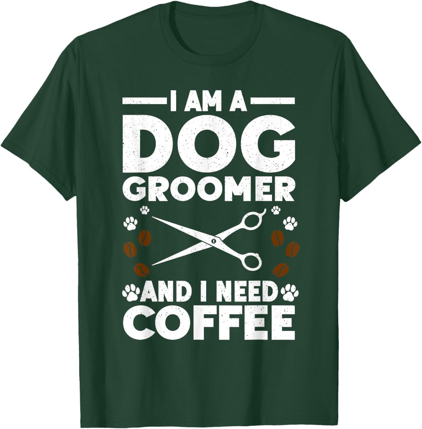 Cool Dog Groomer Art Women Dog Grooming Pet Groomer T-Shirt - T-Shirt | Forest