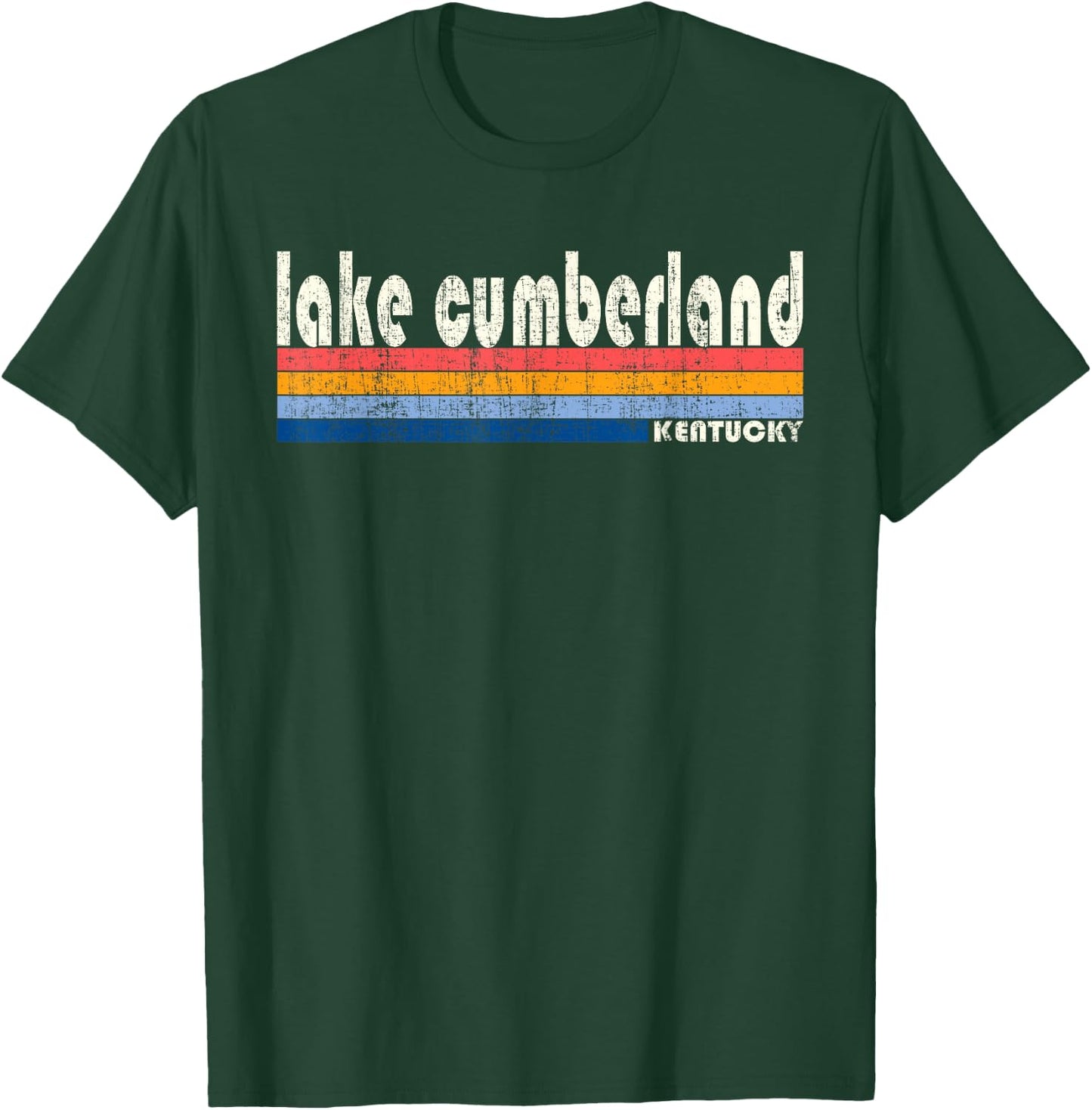 Vintage 70s 80s Style Lake Cumberland KY T-Shirt - T-Shirt | Forest