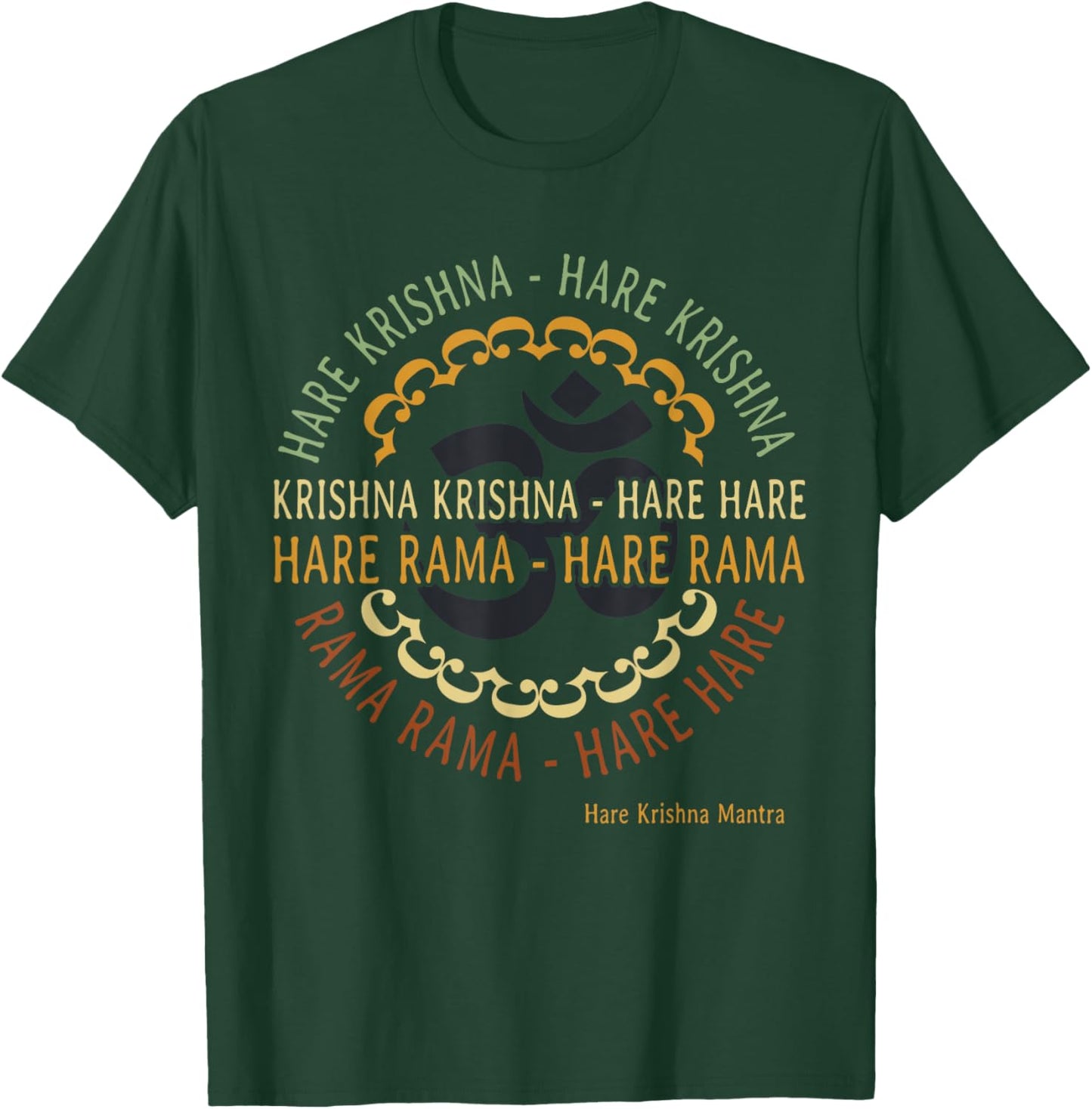 Hare Krishna Shirt Spiritual Hare Krishna Mantra T-Shirt - T-Shirt | Forest