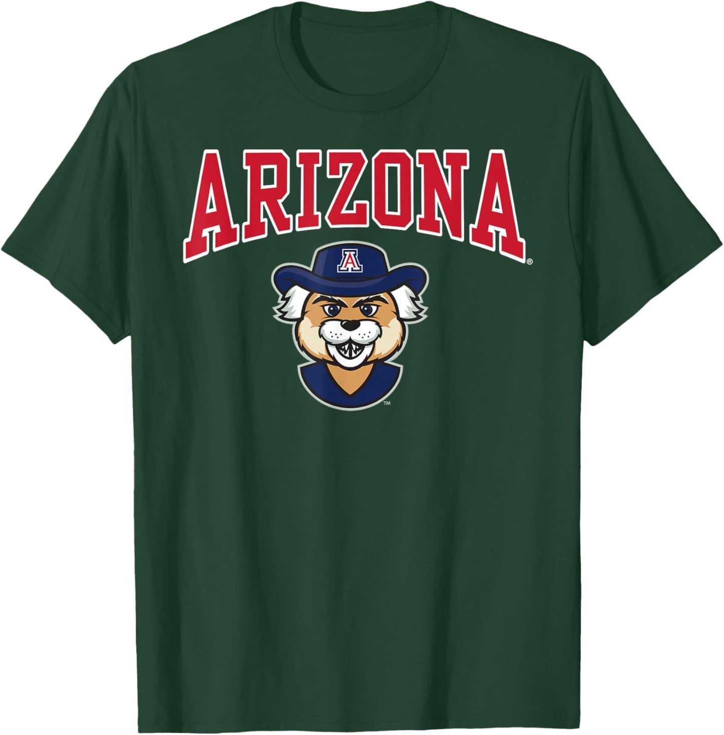 Arizona Wildcats Wilbur Mascot Officially Licensed T-Shirt - T-Shirt | Forest