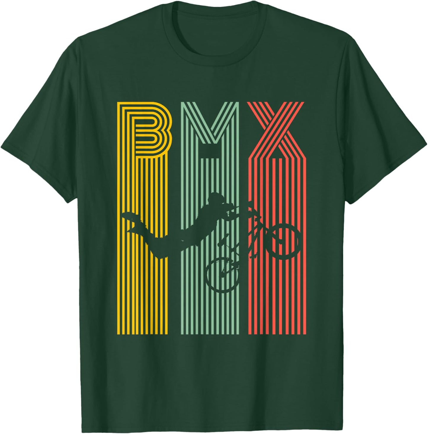 BMX Vintage Bike Bicycle Racing Stunt T-Shirt - T-Shirt | Forest