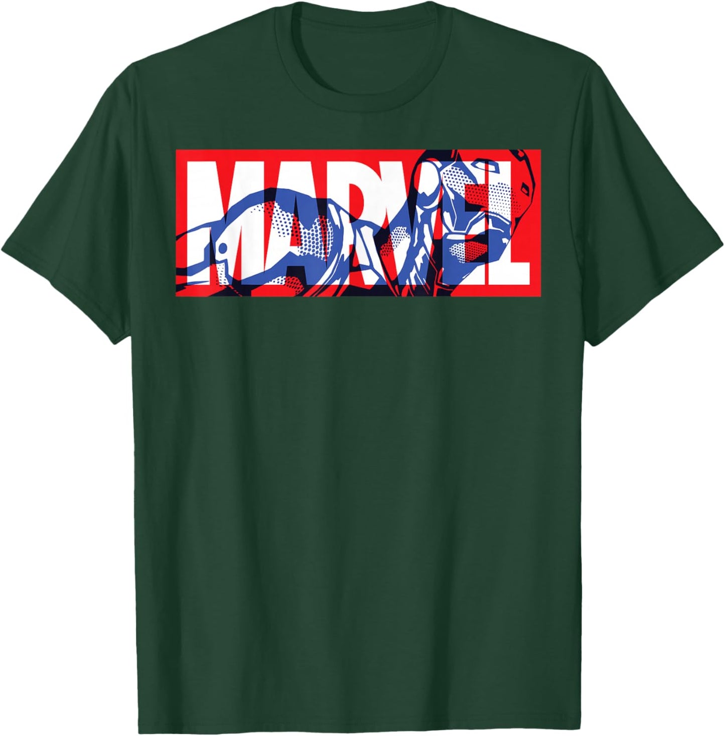 Marvel Classic Logo Iron Man Fill T-Shirt - T-Shirt | Forest
