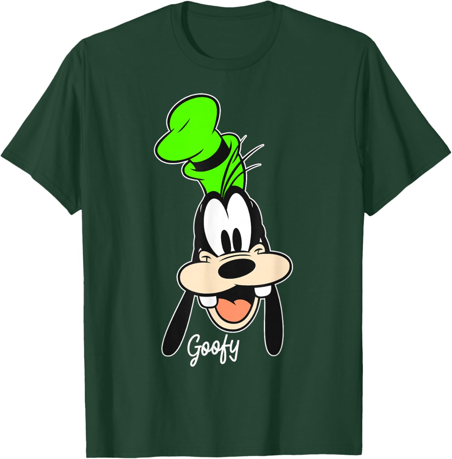 Disney Mickey and Friends Goofy Big Face Portrait T-Shirt - T-Shirt | Forest