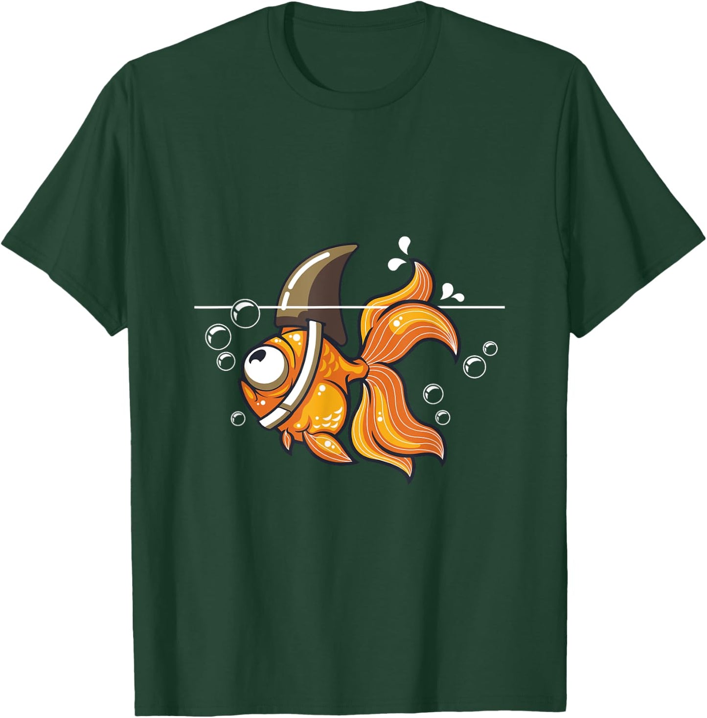 Goldfish Shark Graphic Fish Water Fisherman Gift T-Shirt - T-Shirt | Forest