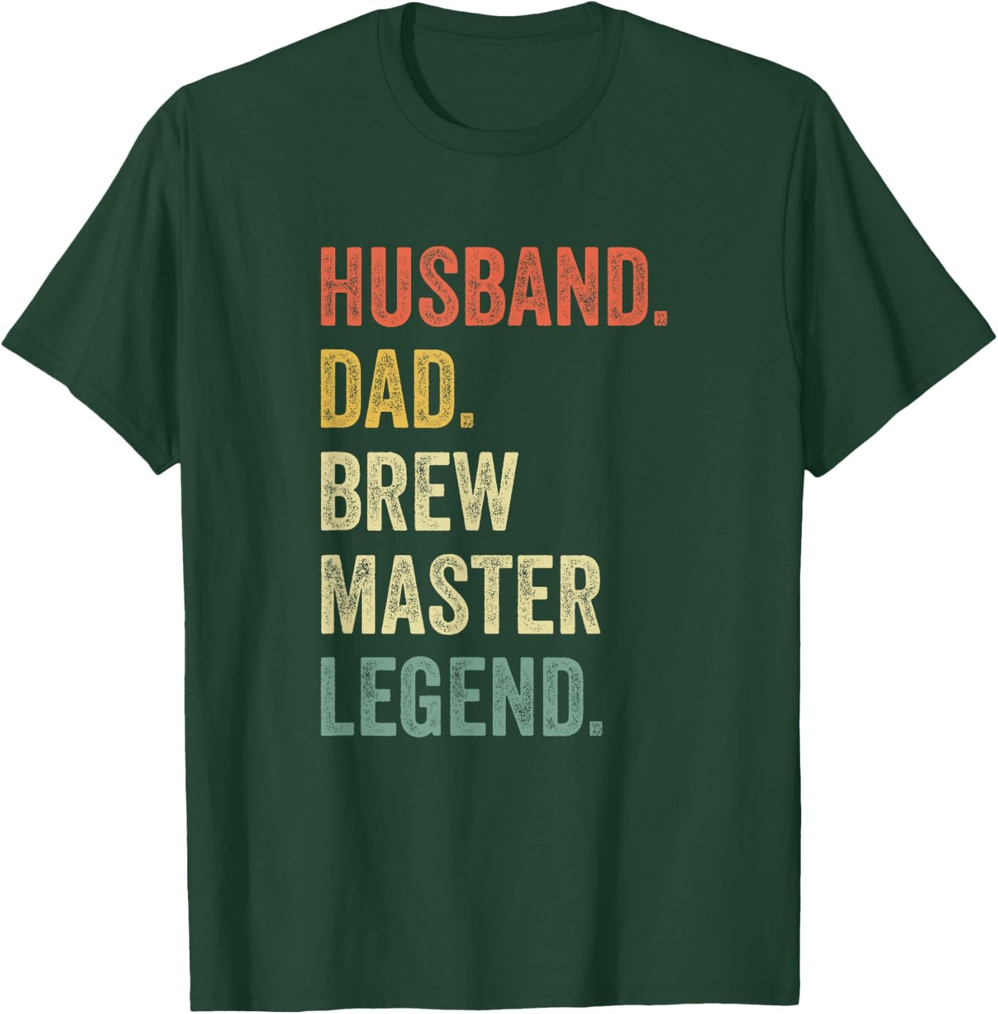 Funny Brew T Shirt Vintage Beer Gifts Dad Retro Brew Master T-Shirt - T-Shirt | Forest