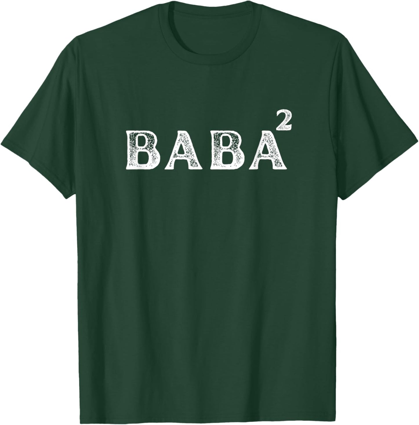 Funny Father of 2 Kids - Baba Squared - Dad to be of 2 kids T-Shirt - T-Shirt | Forest