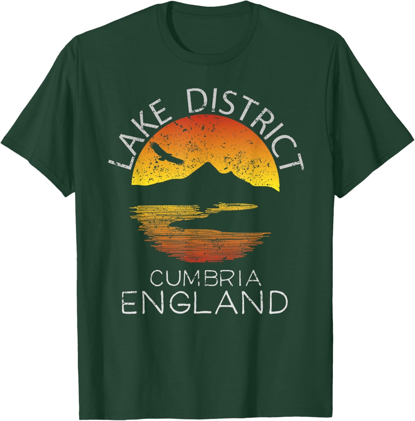 Lake District Shirt Cumbria England Hiking Walks Gift T-Shirt - T-Shirt | Forest