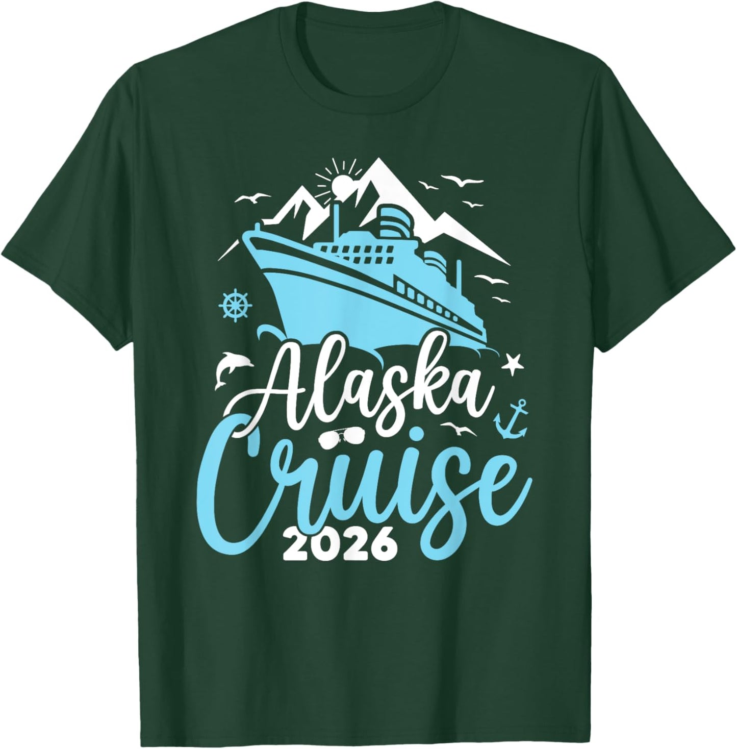 Alaska Cruise 2026 Family Summer Vacation Travel Matching T-Shirt - T-Shirt | Forest