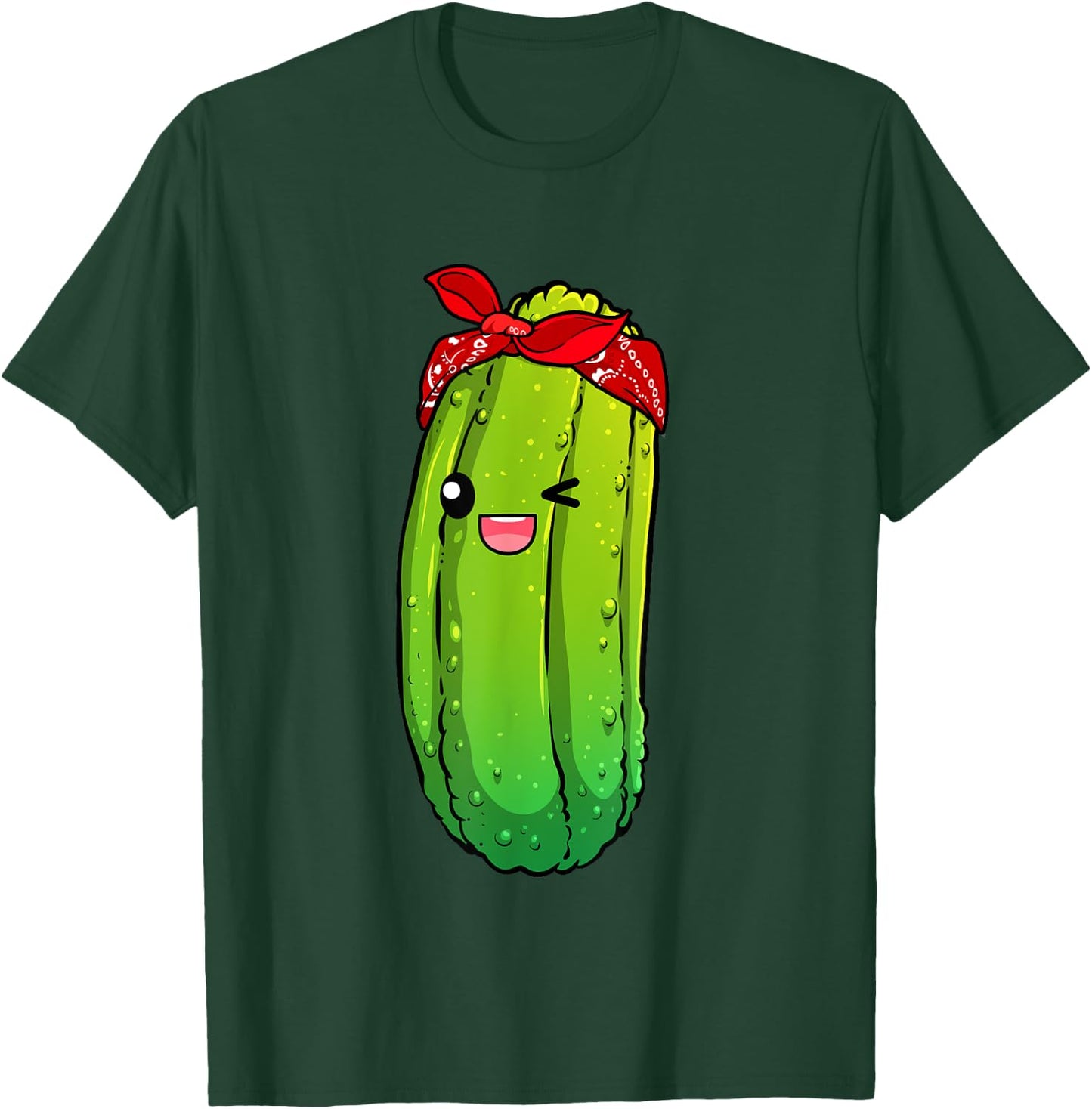 Funny Pickle Art For Boys Girls Kids Cucumber Pickle Novelty T-Shirt - T-Shirt | Forest