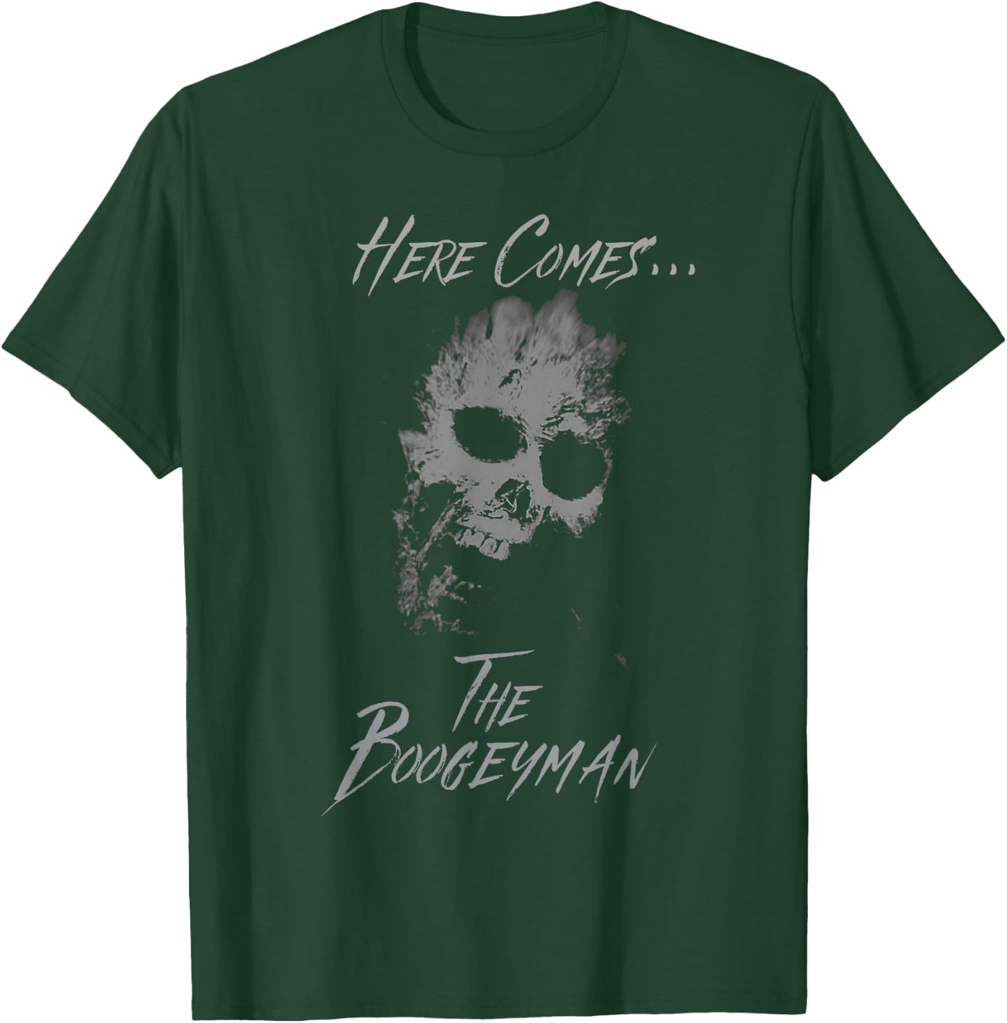 Vintage Scary Halloween Ghost Skull Boogeyman Costume T-Shirt - T-Shirt | Forest