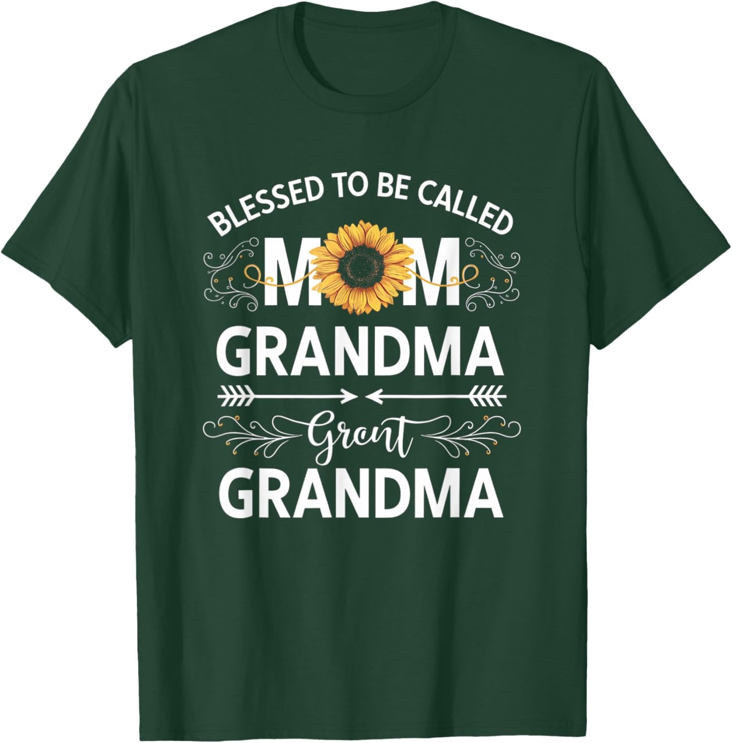 Mother's Day Blessed To Be Called Mom Grandma Great Grandma T-Shirt - T-Shirt | Forest