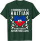 Married to A Haitian Wife Haitian Husband Haiti Flag T-Shirt - T-Shirt | Forest