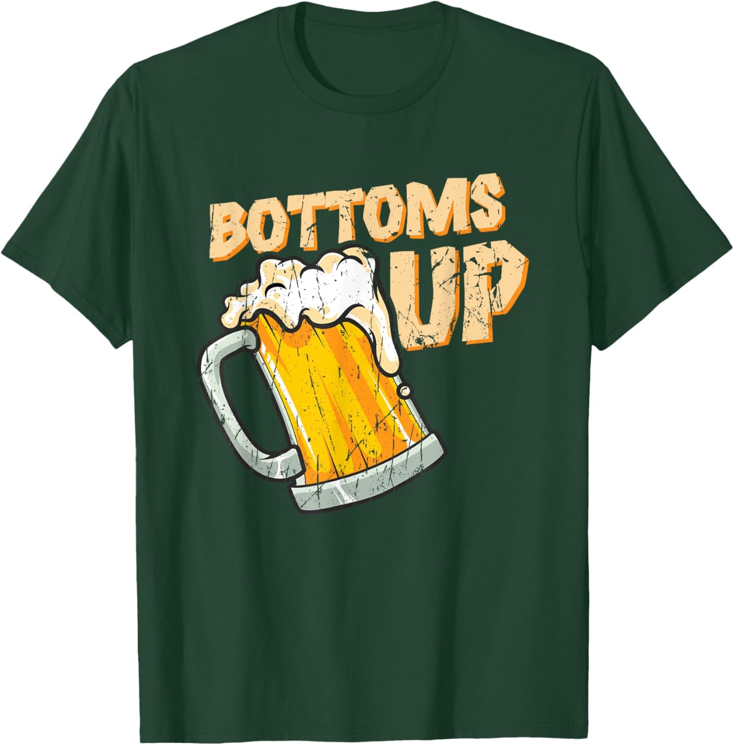 Bottoms up - Drinking T-Shirt - T-Shirt | Forest
