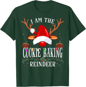 I Am The Cookie Baking Reindeer Christmas Family T-Shirt - T-Shirt | Forest