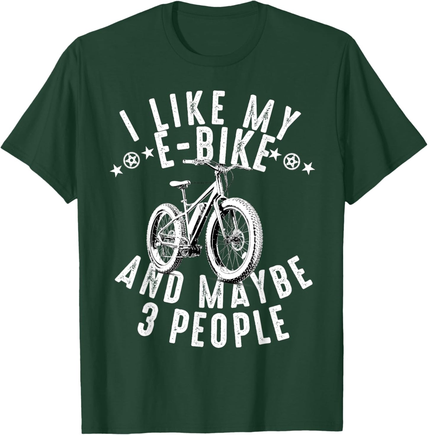 E-Bike Electric Bike Women E Bicycle Lover Funny T-Shirt - T-Shirt | Forest