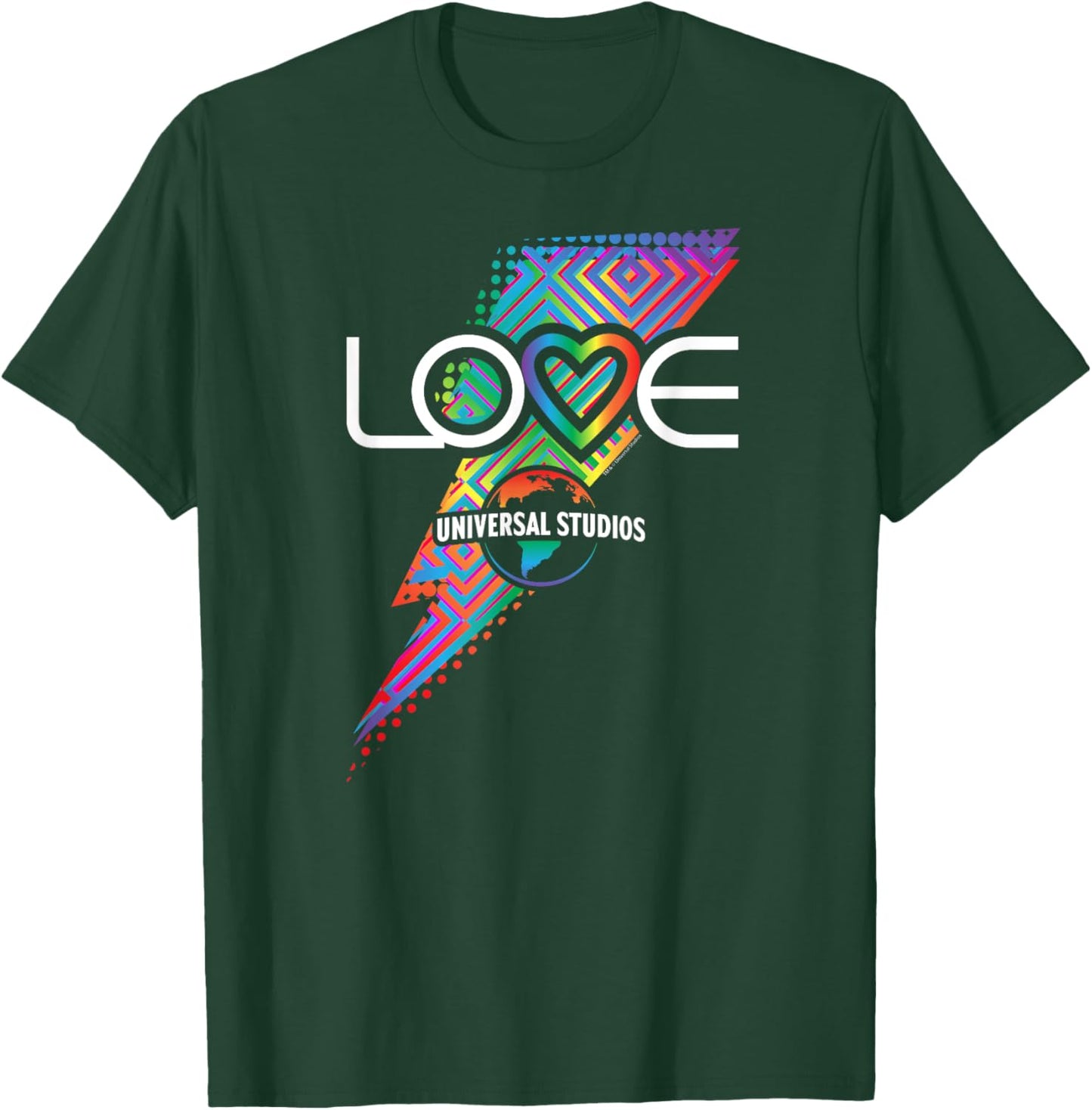 Universal Parks Love Universal Rainbow Bolt T-Shirt - T-Shirt | Forest