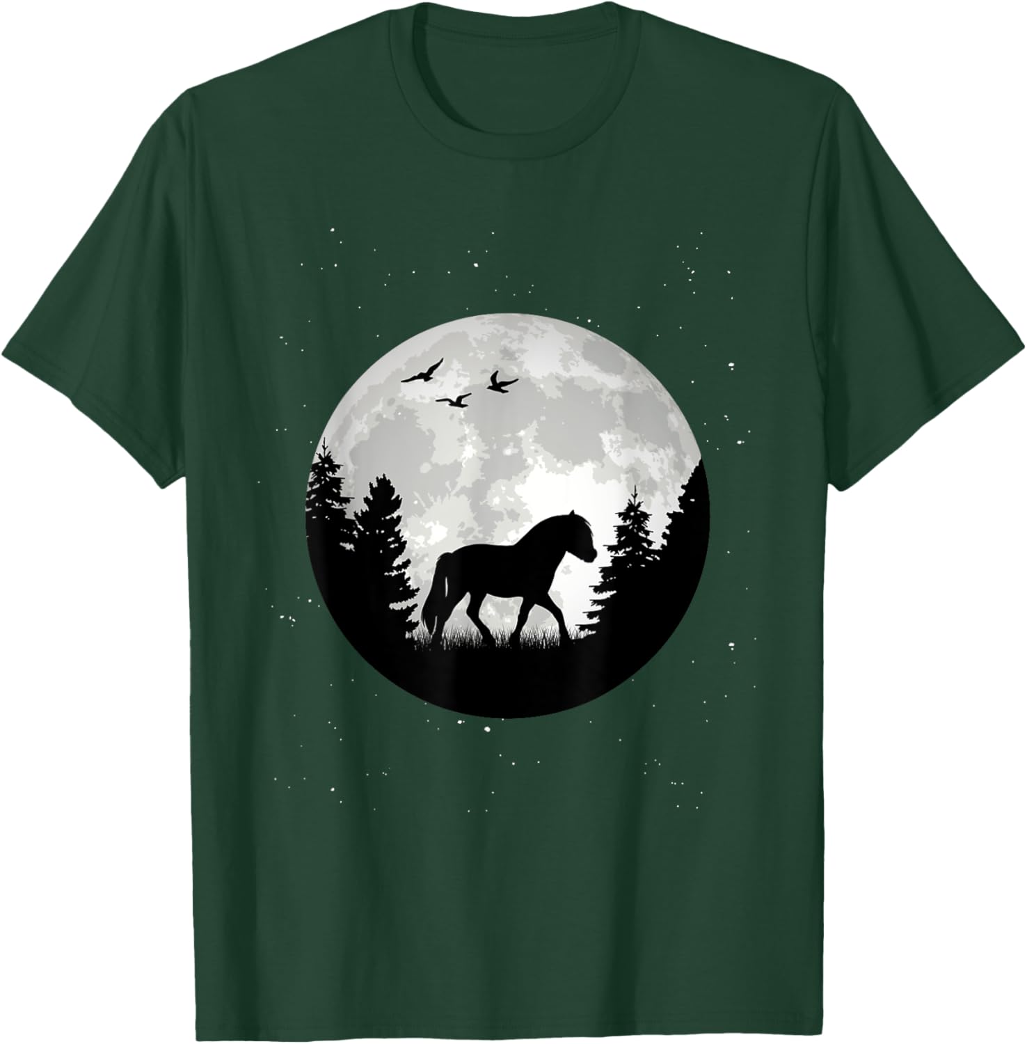 Fjord Horse Moon Fjordi T-Shirt - T-Shirt | Forest