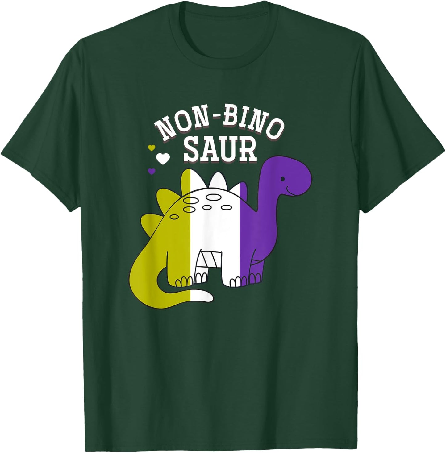 Non Binosaur Non Binary T-Shirt - T-Shirt | Forest