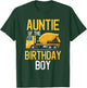 Auntie Of The Birthday Boy Construction Truck First Birthday T-Shirt - T-Shirt | Forest