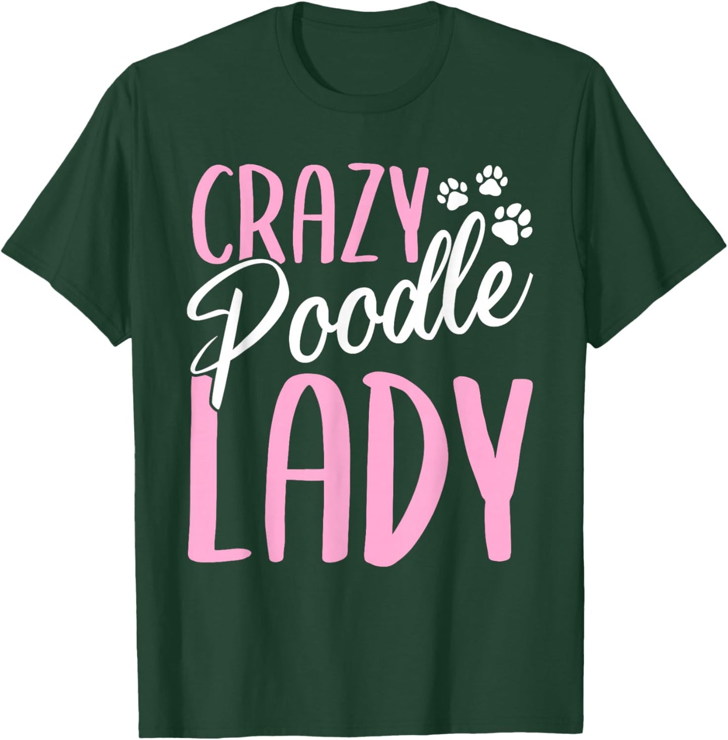 Poodle Skirt Mama Crazy Poodle Lady T-Shirt - T-Shirt | Forest