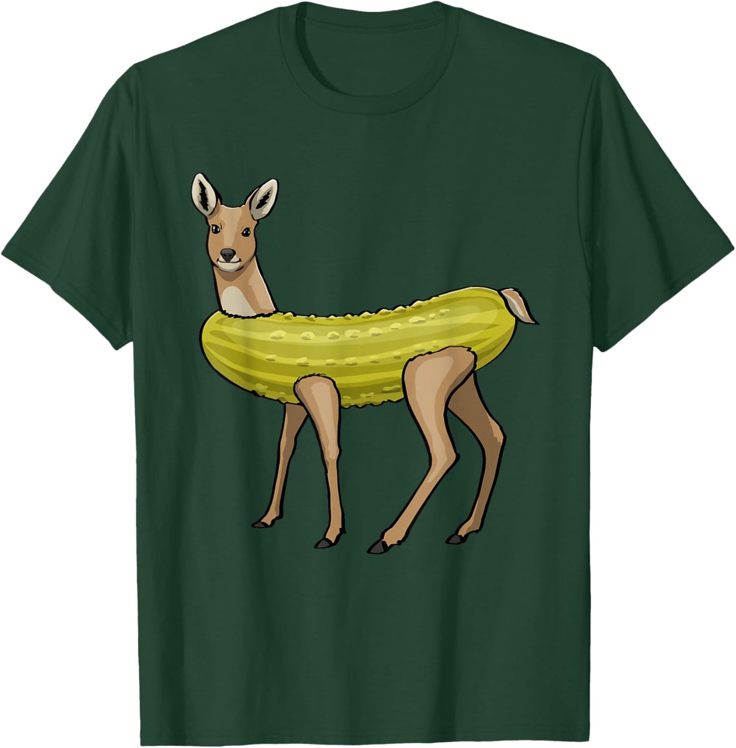 A Dill Cow, Funny Ladies, Cucumber, Deer, Love Foodies T-Shirt - T-Shirt | Forest