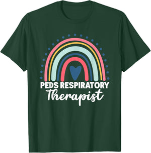 Peds Respiratory Therapist Rainbow Pediatric Nurse Peds RT T-Shirt - T-Shirt | Forest