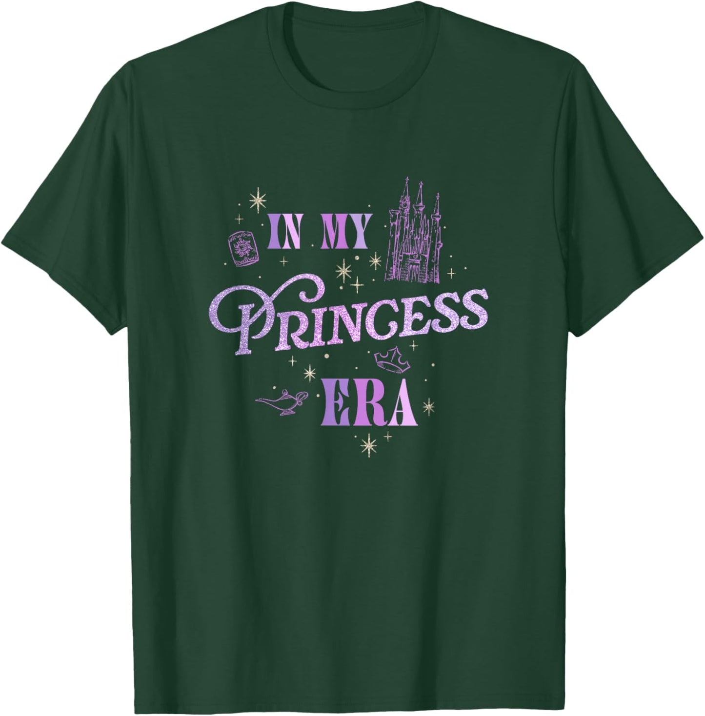 Disney Princess in My Princess Era Sassy Text Logo T-Shirt - T-Shirt | Forest