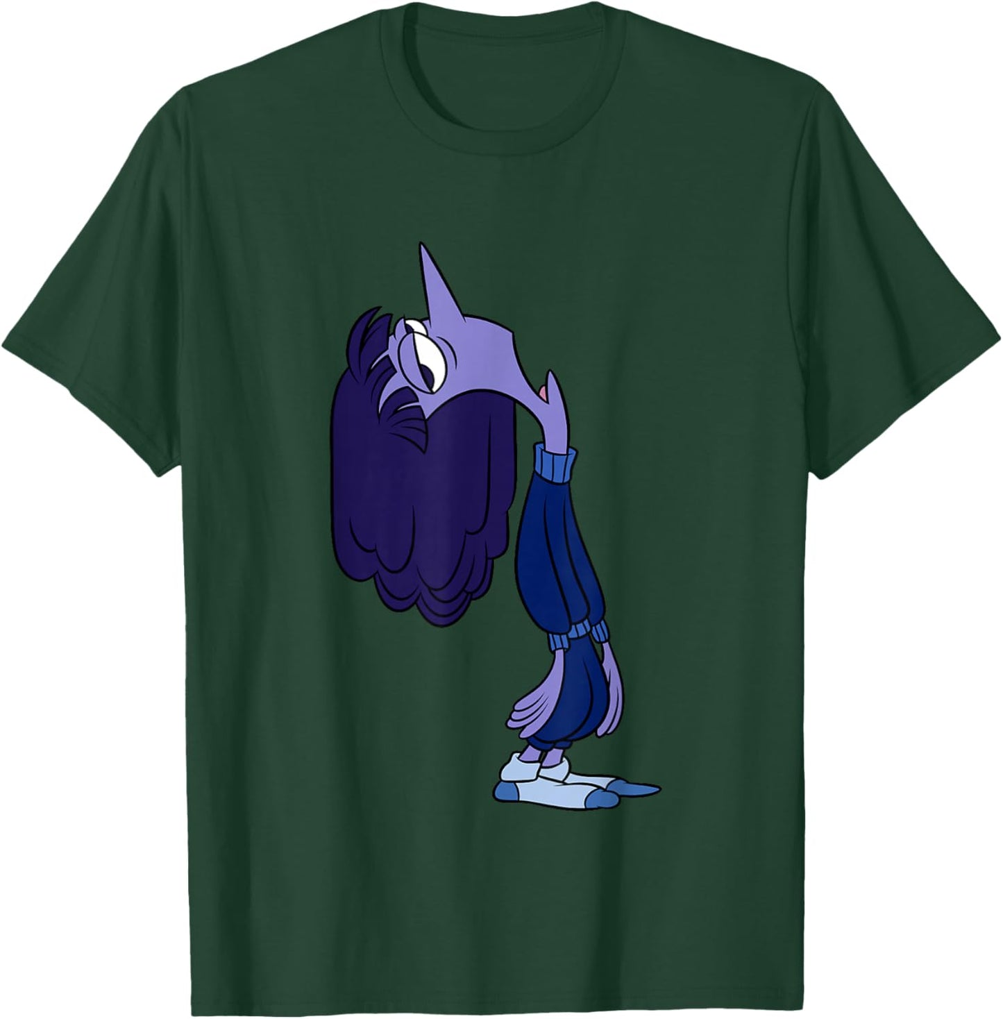 Disney Pixar Inside Out 2 Ennui Laziness Big Chest Portrait T-Shirt - T-Shirt | Forest