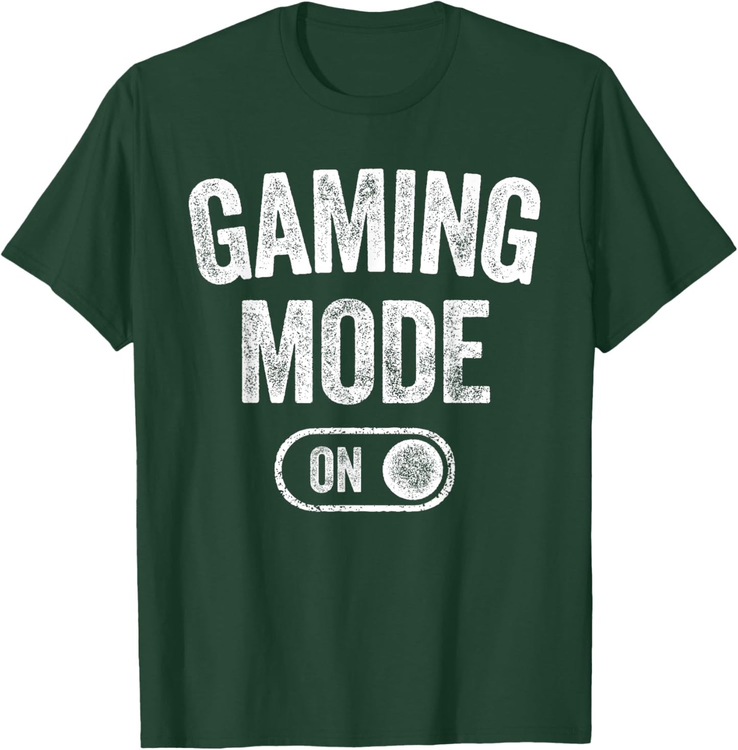 Gaming Mode On Funny Gamer Gift Men Kids Streamer Gaming T-Shirt - T-Shirt | Forest