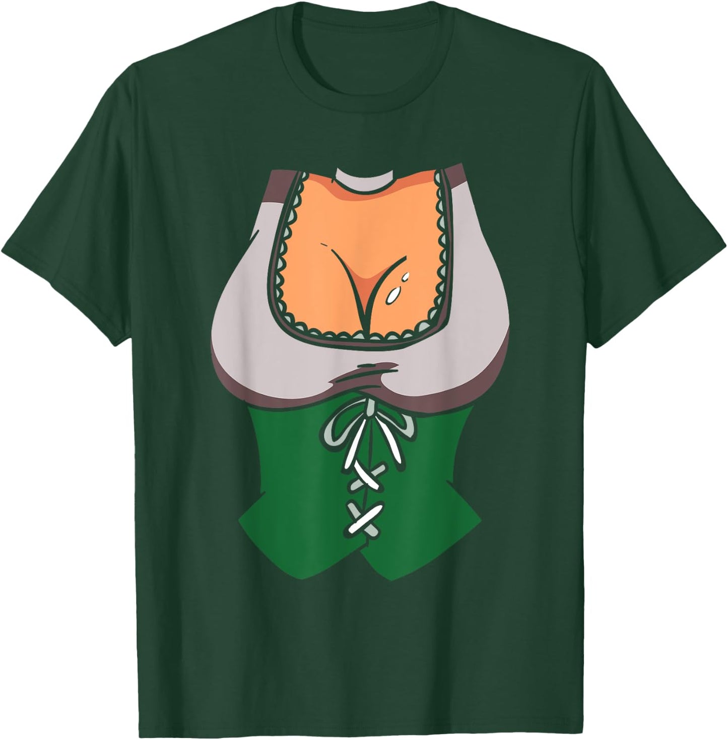 Oktoberfest German Festival Beer Drink Cartoon Beer Wench T-Shirt - T-Shirt | Forest