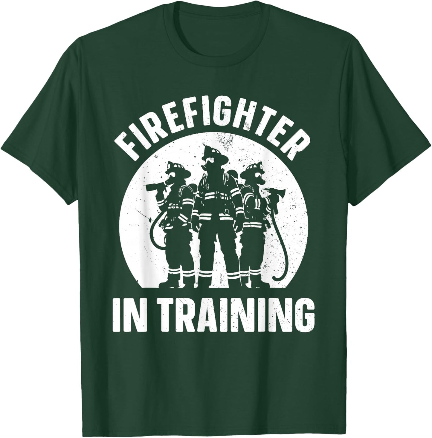 Unique Future Firefighter Art For Boys Men Kids Fire Fighter T-Shirt - T-Shirt | Forest