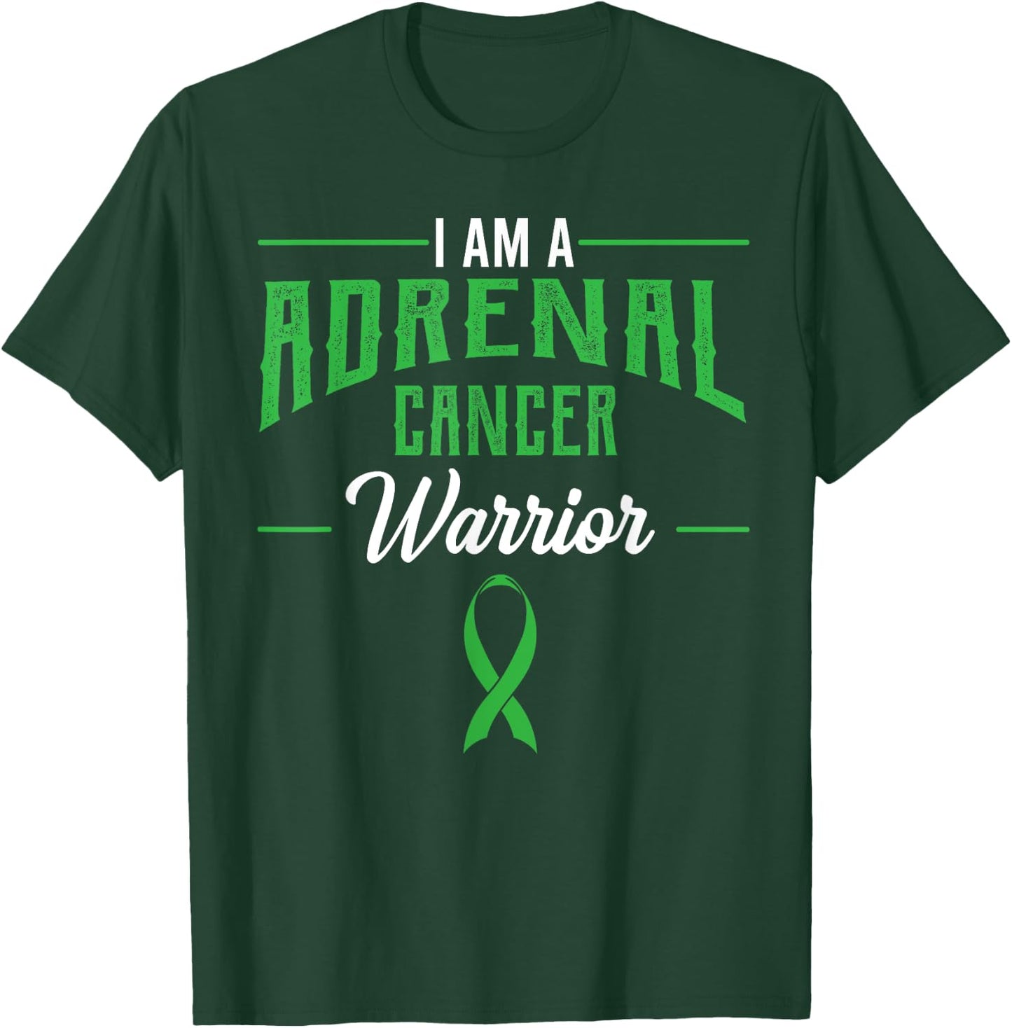 Adrenal Cancer Awareness Adrenal Cortical Carcinoma Gift T-Shirt - T-Shirt | Forest