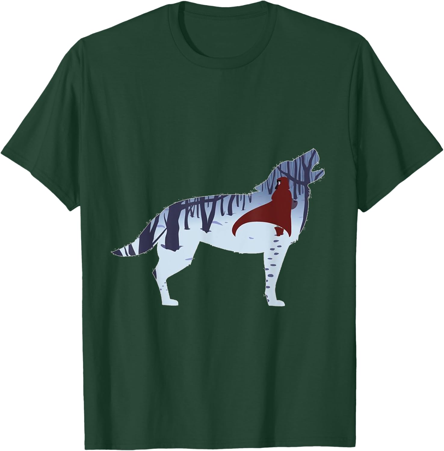 Red Riding Hood & Big Bad Wolf T Shirt T-Shirt - T-Shirt | Forest