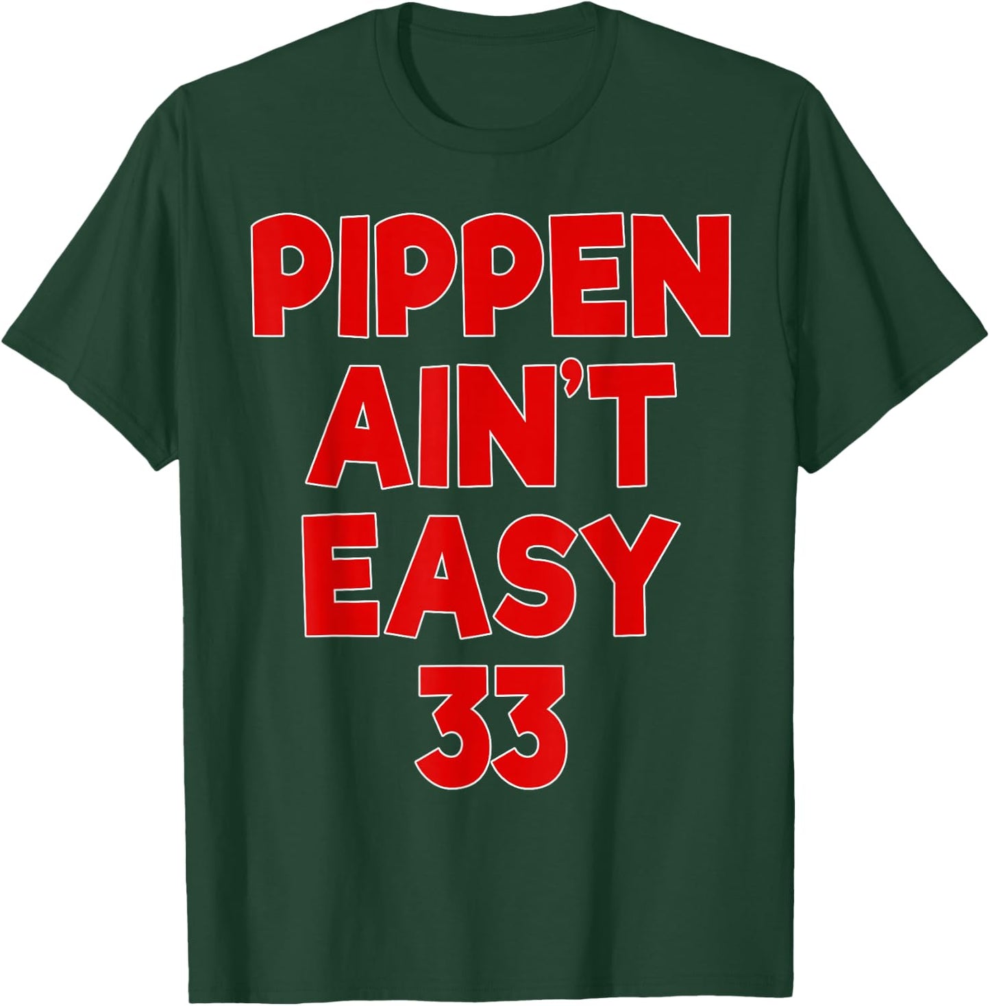 Pimping Pippen Funny Gift Black Adult Men's Modern Casual Sports T-Shirt - T-Shirt | Forest