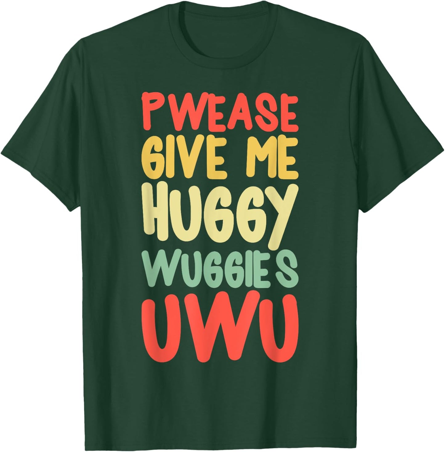 UWU OWO Furries Meme Anime Funny Memes Weeb Furry T-Shirt - T-Shirt | Forest