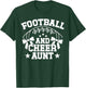 Football And Cheer Aunt Of A Cheerleader & Football Player T-Shirt - T-Shirt | Forest