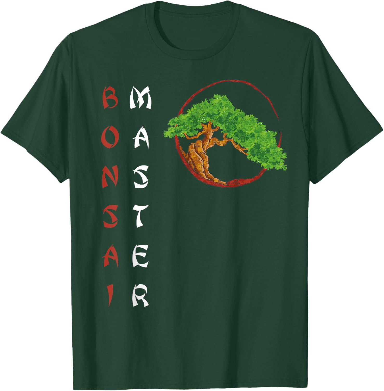 Bonsai Master Sunrise Miniature Tree Plants Trees Japanese T-Shirt - T-Shirt | Forest