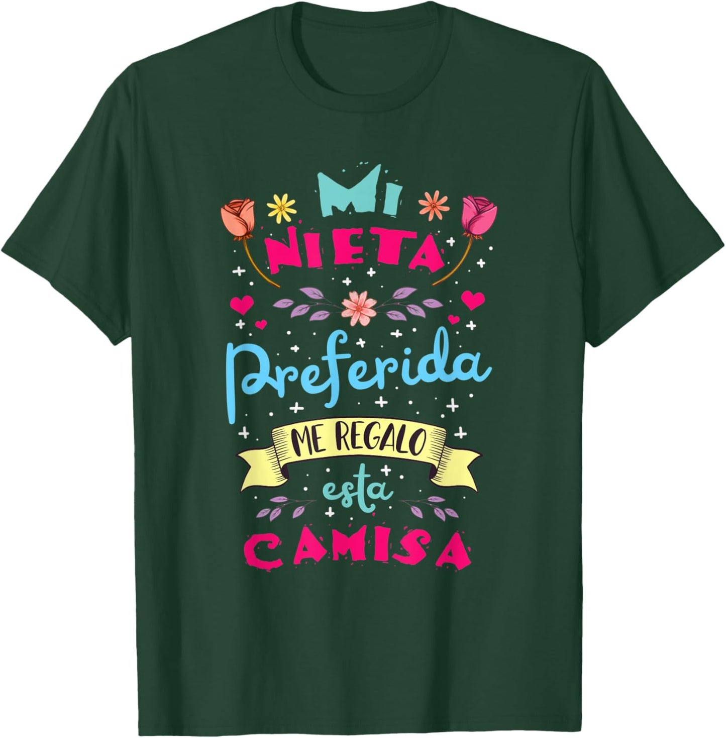 Mi Nieta Favorita regalo de cumpleanos para Abuela y Abuelo T-Shirt - T-Shirt | Forest