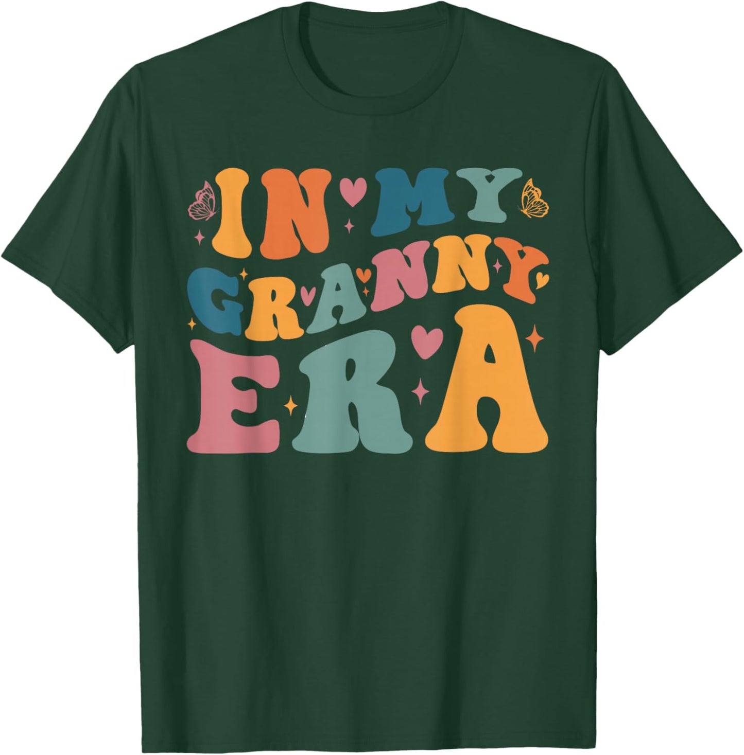 In My Granny Era Baby Announcement for Grandma Mother's Day T-Shirt - T-Shirt | Forest