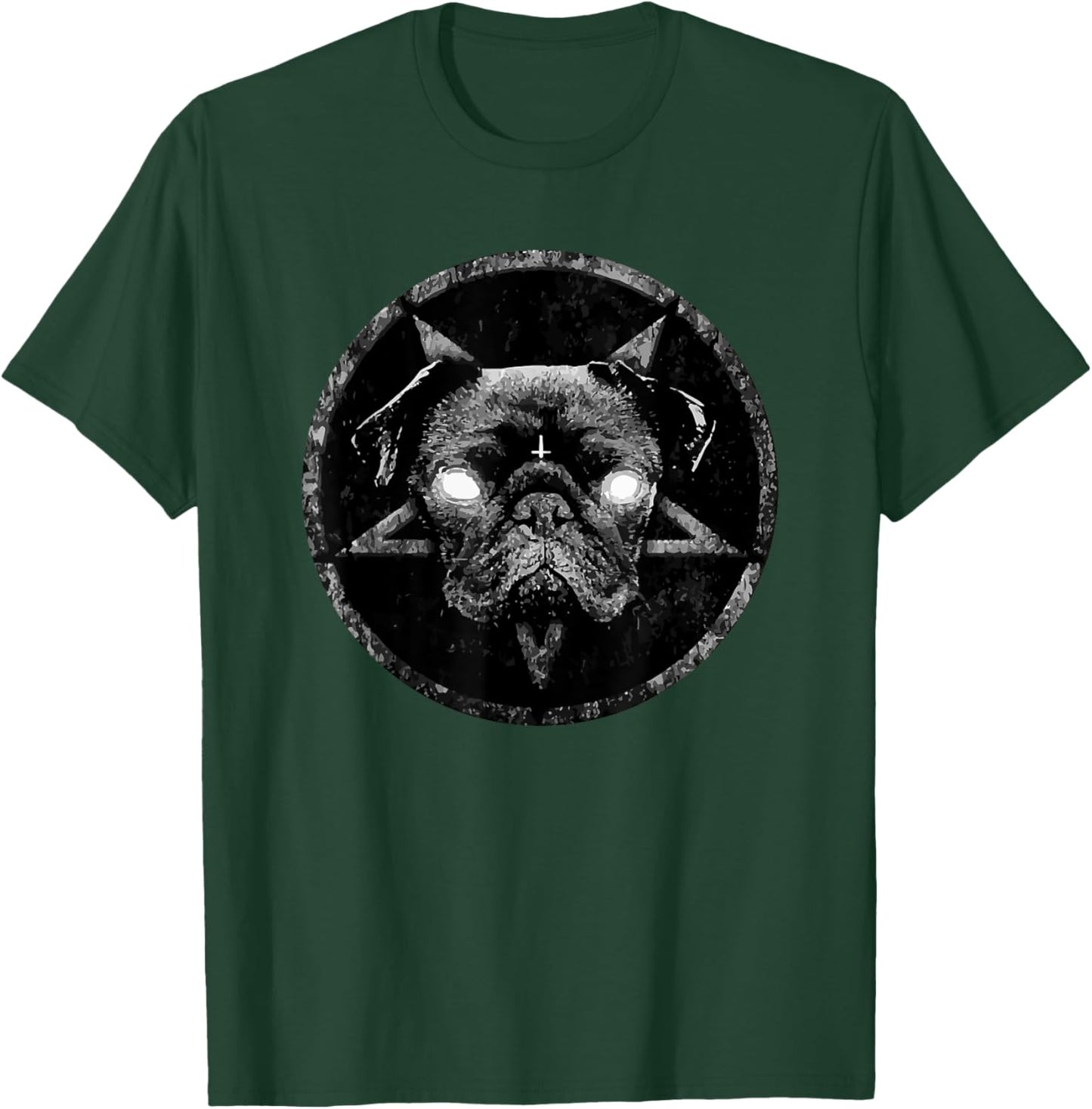 Goth Gothic Occult Aesthetic Meme Art Funny Pug Dog Women T-Shirt - T-Shirt | Forest