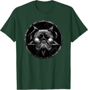 Goth Gothic Occult Aesthetic Meme Art Funny Pug Dog Women T-Shirt - T-Shirt | Forest