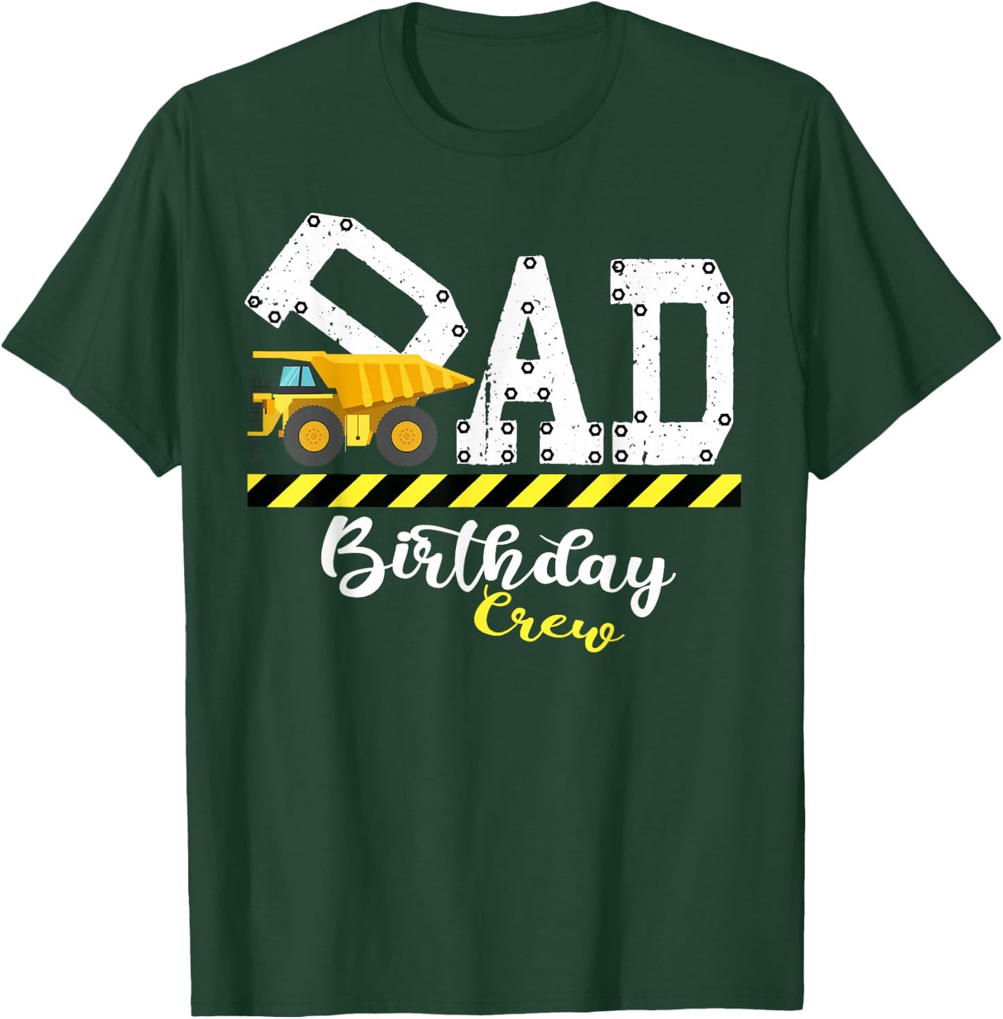 B-Day Party Dad Birthday Crew Construction Birthday Party T-Shirt - T-Shirt | Forest