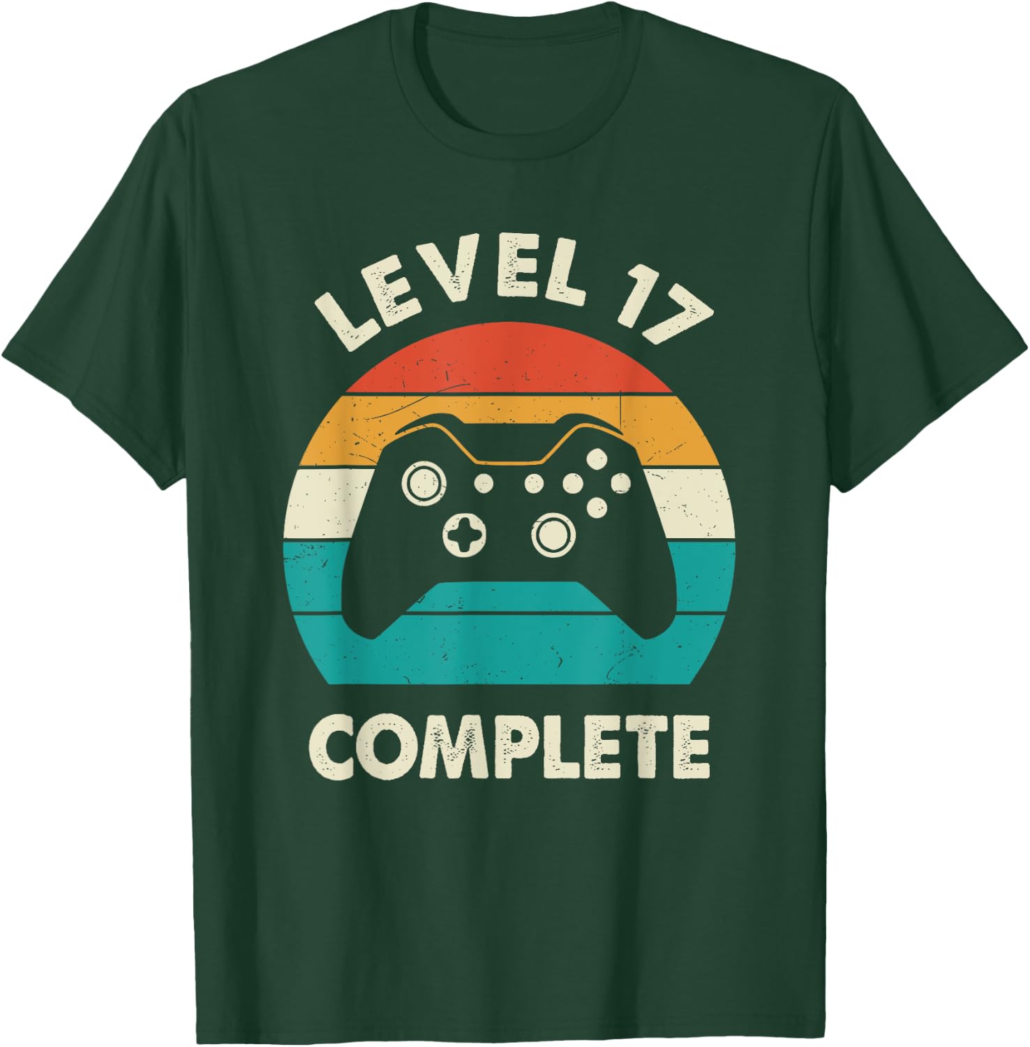 17th Wedding Anniversary For Couples Level 17 Complete T-Shirt - T-Shirt | Forest