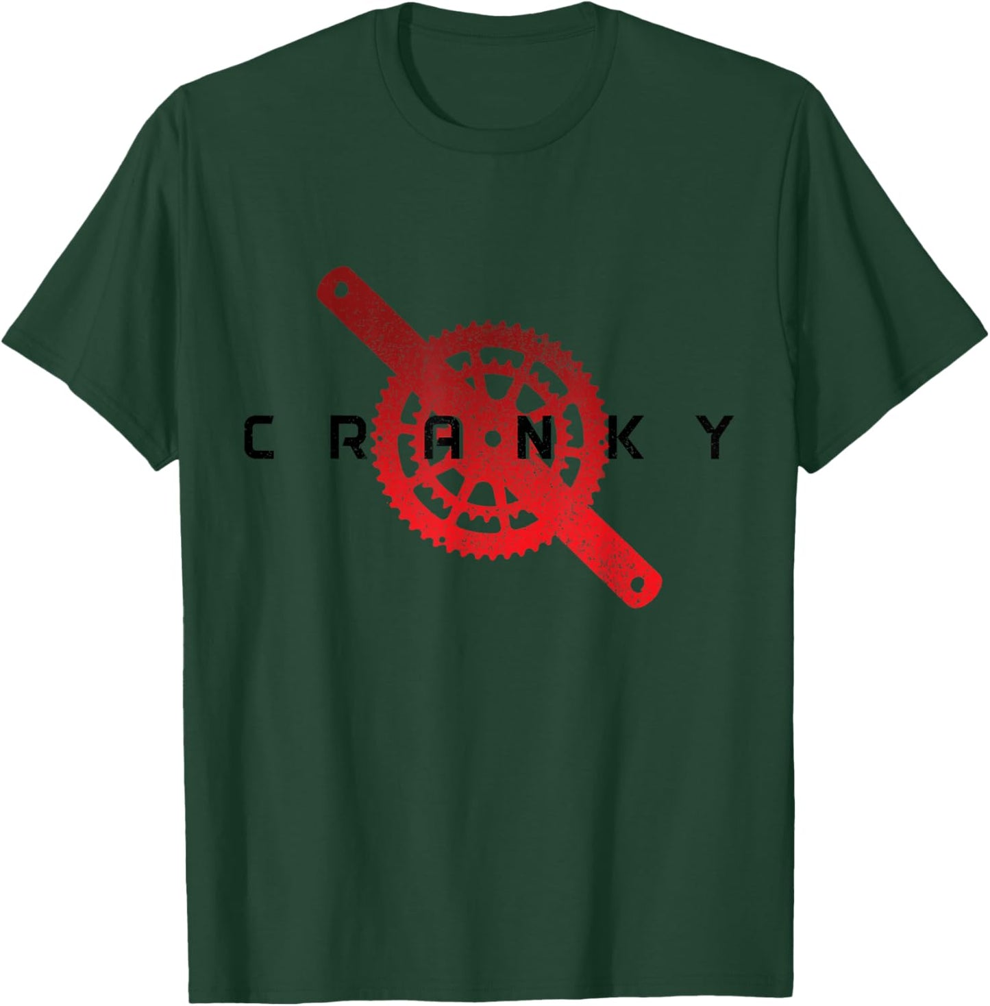 Cycling Cranky Mountain Bike Biker MTB Bicycle BMX Cyclist T-Shirt - T-Shirt | Forest