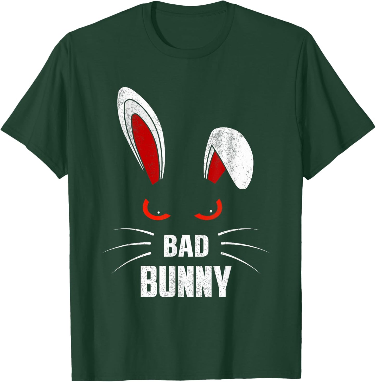 Bad Bunny Scary Rabbit Cool Animal Lover T-Shirt - T-Shirt | Forest
